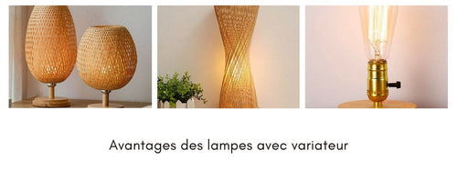 avantages lampe de chevet variateur