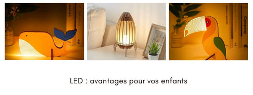 avantages lampe LED enfant