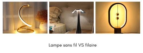 lampe chevet sans fil vs filaire