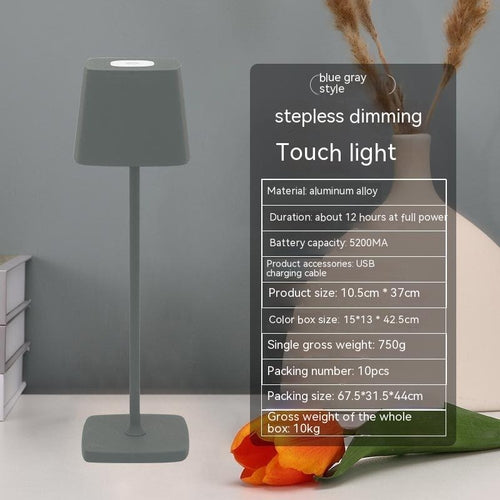 Lampe de bureau LED sans fil rechargeable – Tactile et à intensité réglable