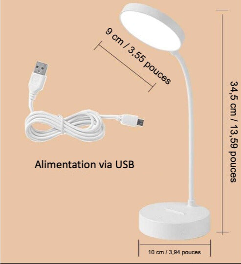 Lampe de chevet Liseuse Blanche