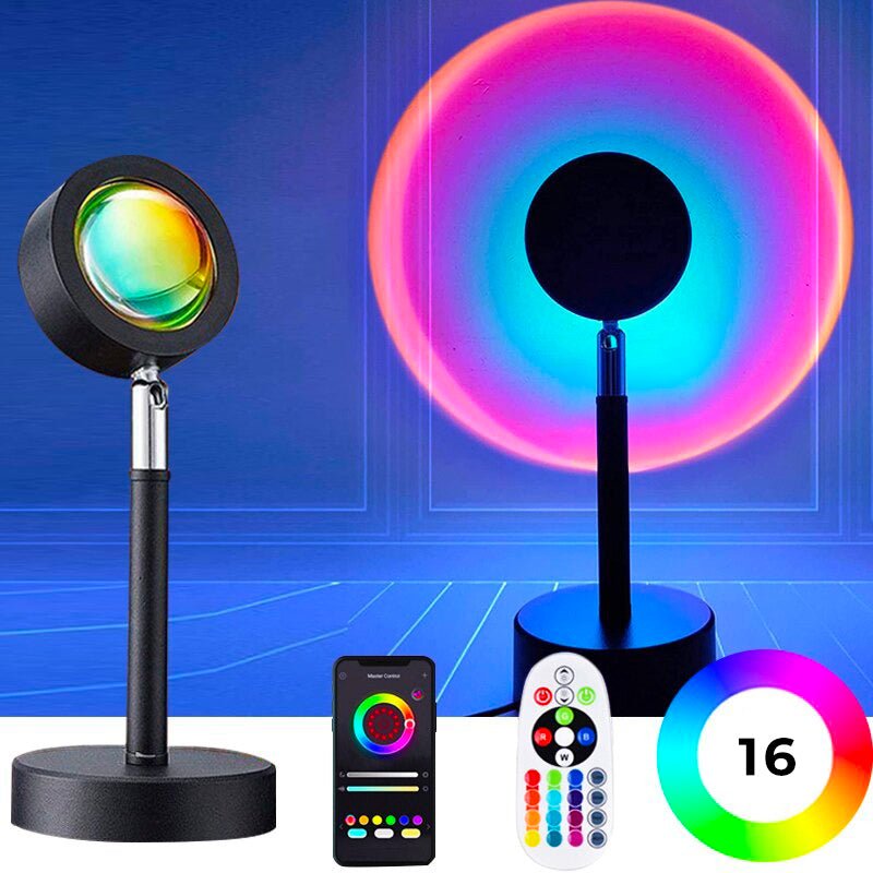 Lampe Coucher de Soleil 16 couleurs LampesDeChevet