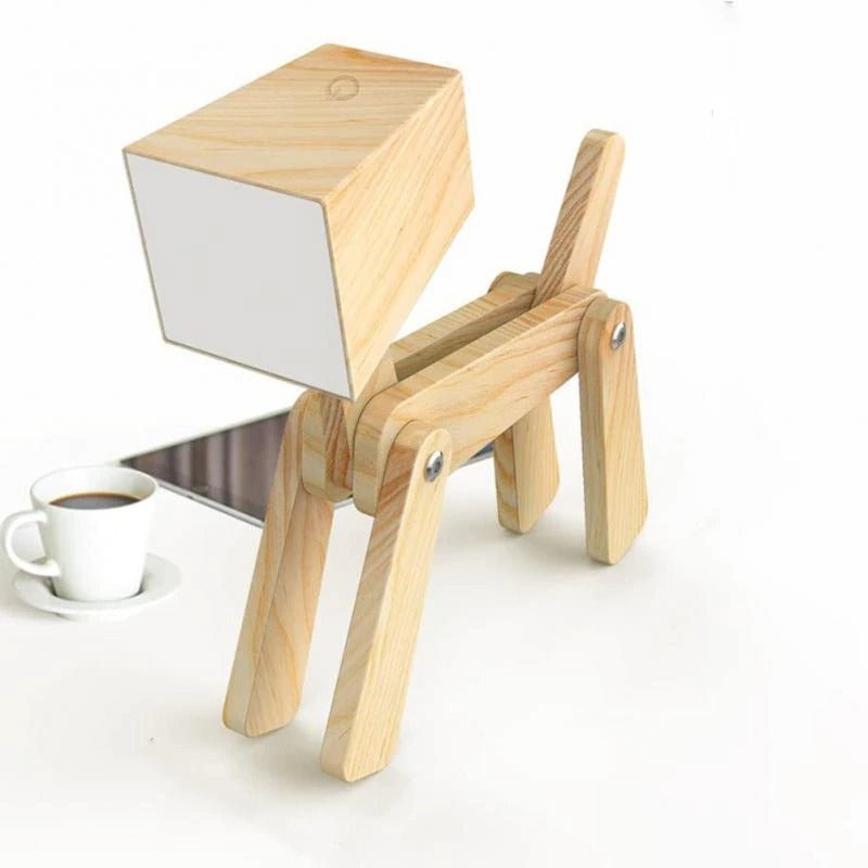 Lampe de chevet Bois en forme de Chien LampesDeChevet