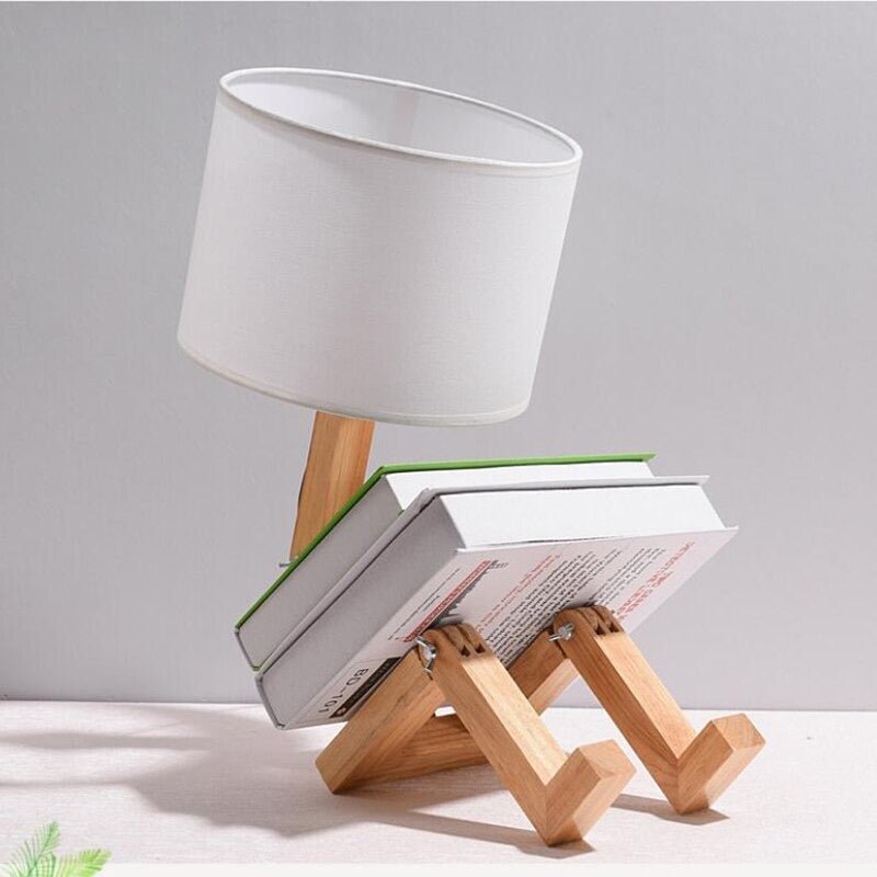 Lampe de chevet Bois Robot LampesDeChevet
