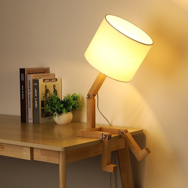Lampe de chevet Bois Robot LampesDeChevet