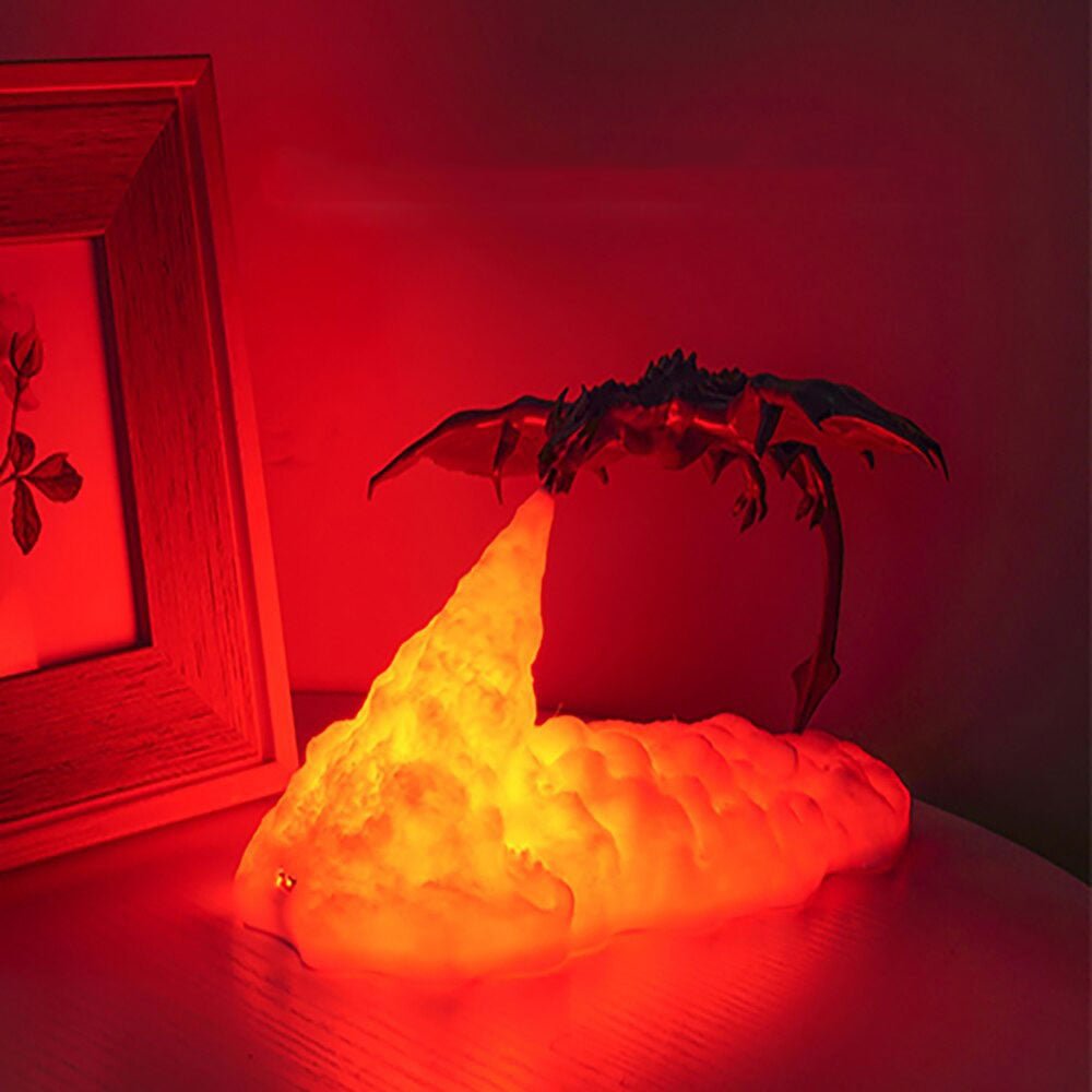 Lampe de projection de lumière de nuit pour enfants 3D volcan dragon de  glace feu dragon lumière créative veilleuse - Cdiscount Maison