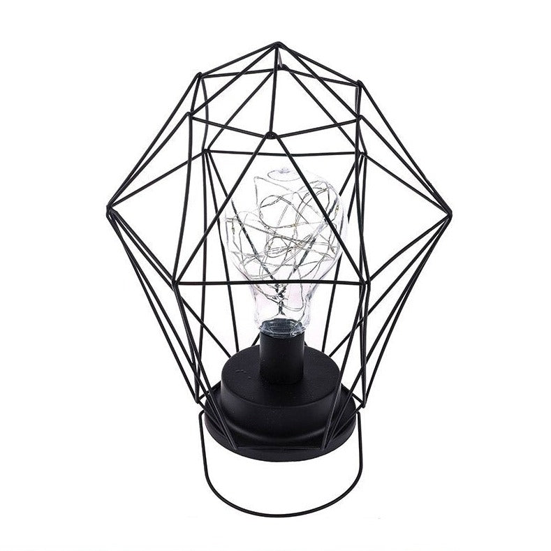 Lampe de chevet Industrielle à Piles LampesDeChevet Diamant suspendu