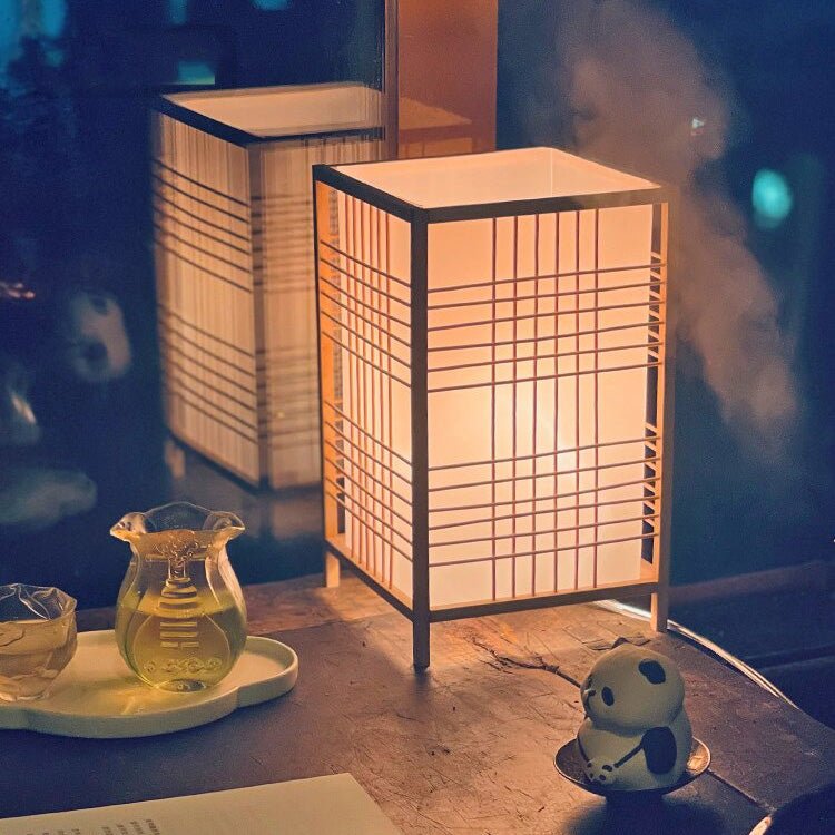 Lampe de chevet Japonaise Carré LampesDeChevet