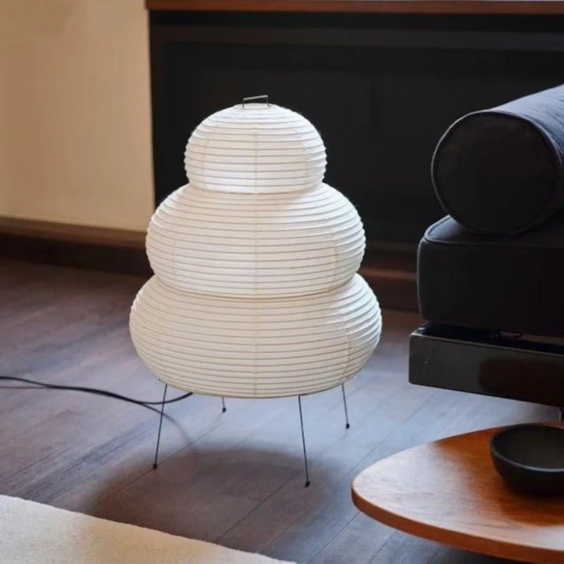 Lampe de chevet Japonaise en Papier Akari Style Yong LampesDeChevet