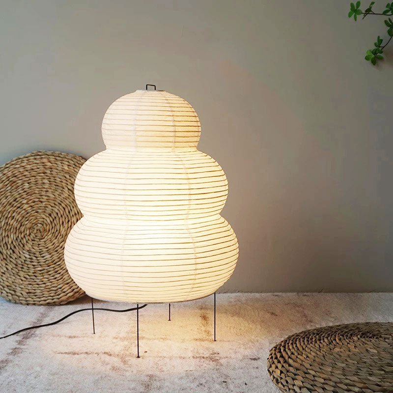 Lampe de chevet Japonaise en Papier Akari Style Yong LampesDeChevet