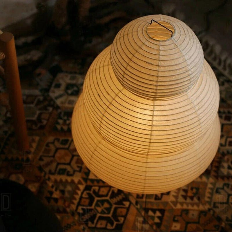 Lampe de chevet Japonaise en Papier Akari Style Yong LampesDeChevet