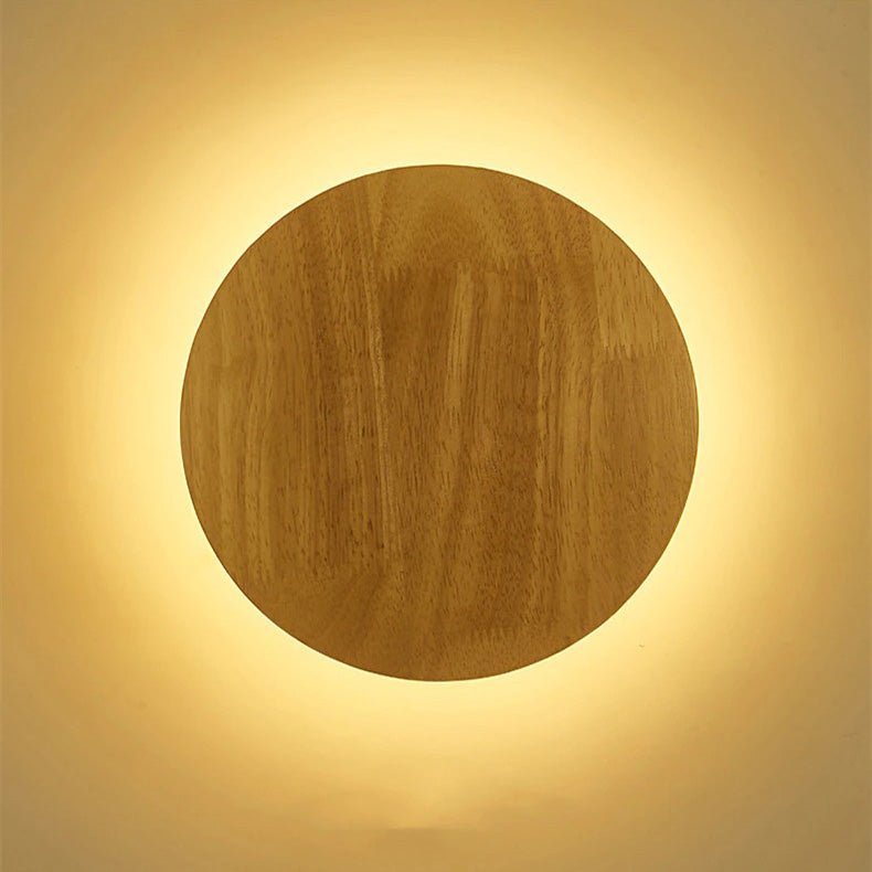 Lampe de chevet Murale Bois Circulaire LampesDeChevet Ronde