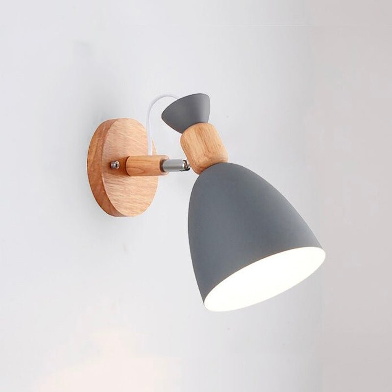 Lampe de chevet Murale Bois Scandinave LampesDeChevet Gris