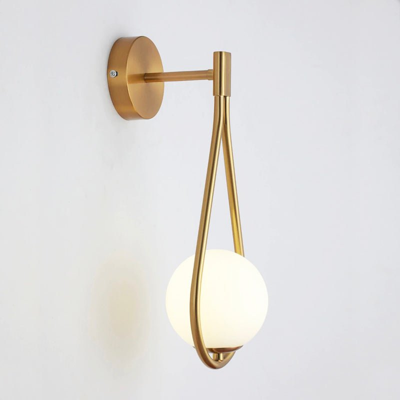 Lampe de chevet Murale Boule Métal Doré LampesDeChevet