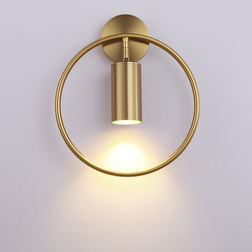 Lampe de chevet Murale Cercle Design LampesDeChevet Bronze