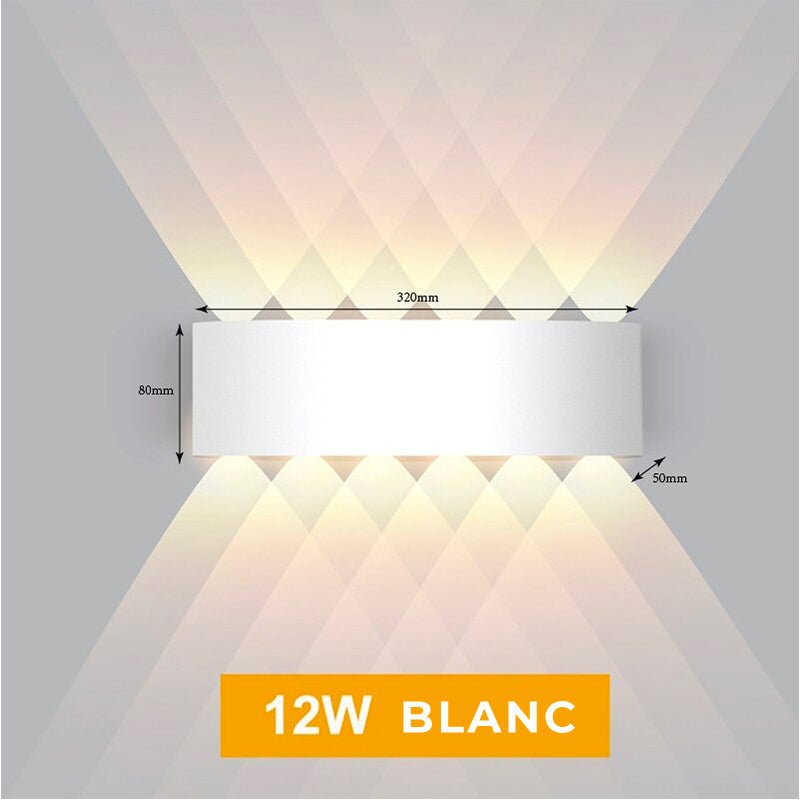 Lampe de chevet Murale Diamant LampesDeChevet 12W Blanc