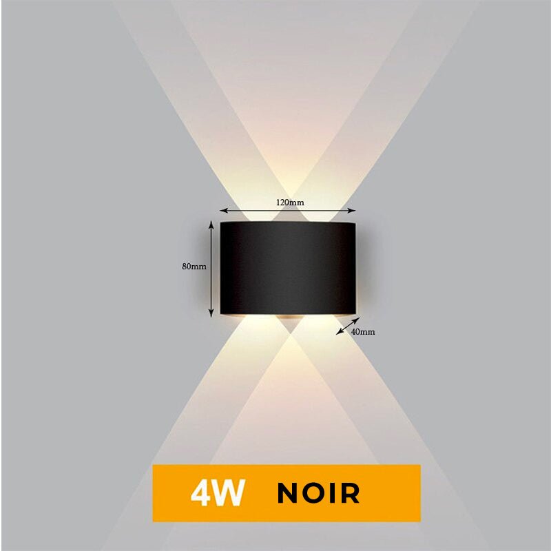 Lampe de chevet Murale Diamant LampesDeChevet 4W Noir