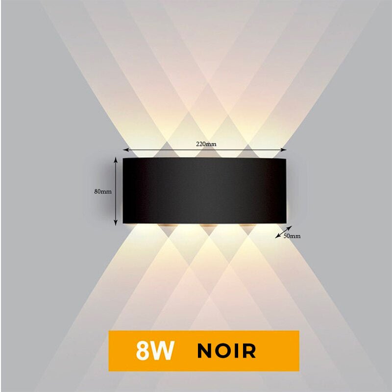 Lampe de chevet Murale Diamant LampesDeChevet 8W Noir