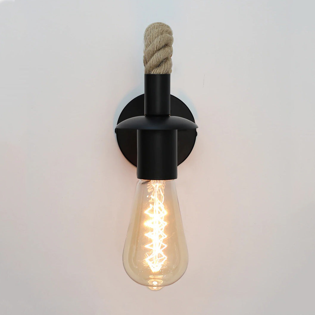 Lampe de chevet Murale Industrielle Corde LampesDeChevet