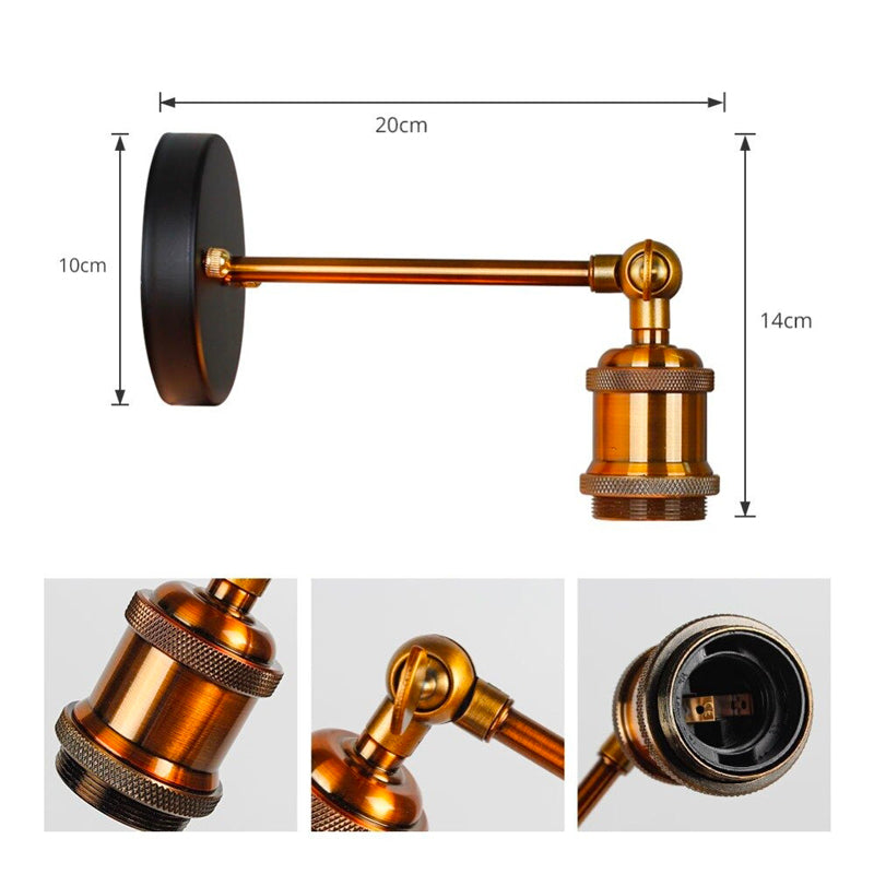 Lampe de chevet Murale Industrielle Edison LampesDeChevet