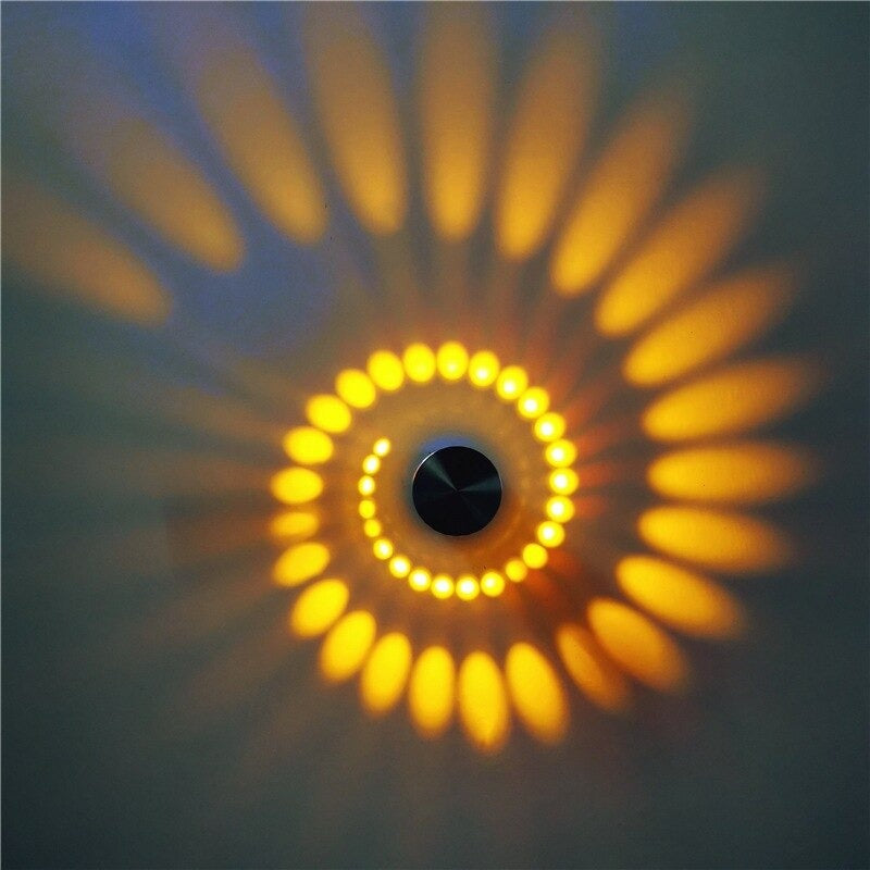 Lampe de chevet Murale Spirale LampesDeChevet Jaune