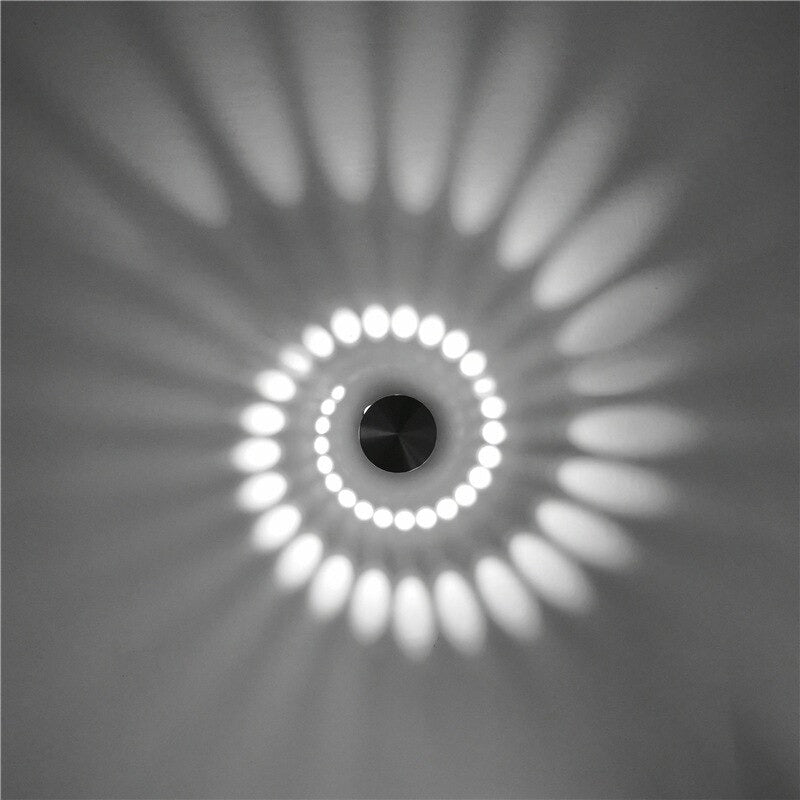 Lampe de chevet Murale Spirale LampesDeChevet Lumière Blanche