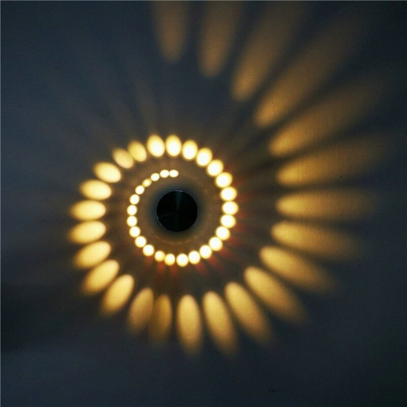 Lampe de chevet Murale Spirale LampesDeChevet Lumière Chaude