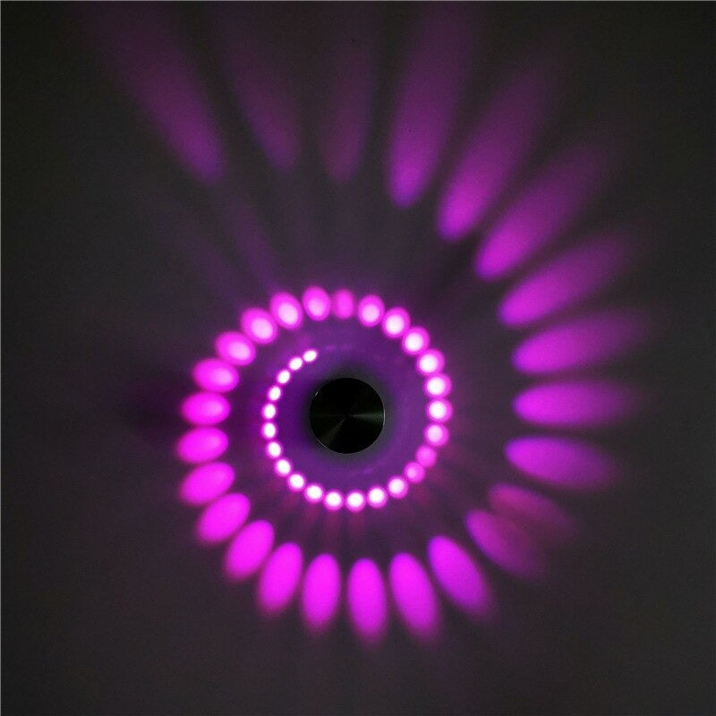 Lampe de chevet Murale Spirale LampesDeChevet Violet