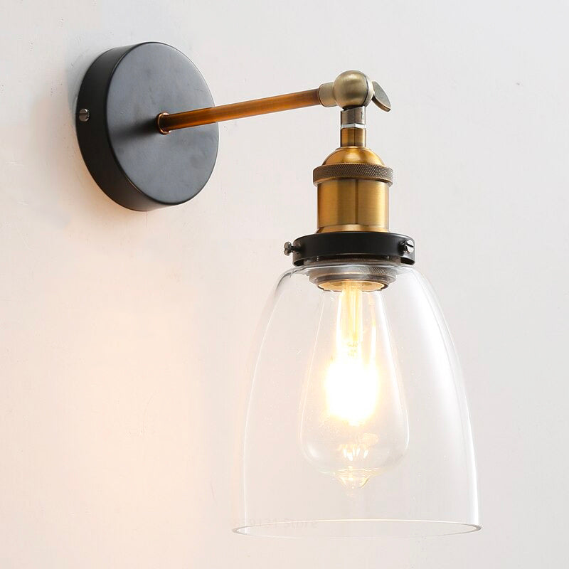 Lampe de chevet Murale Vintage en Verre LampesDeChevet Parabolique