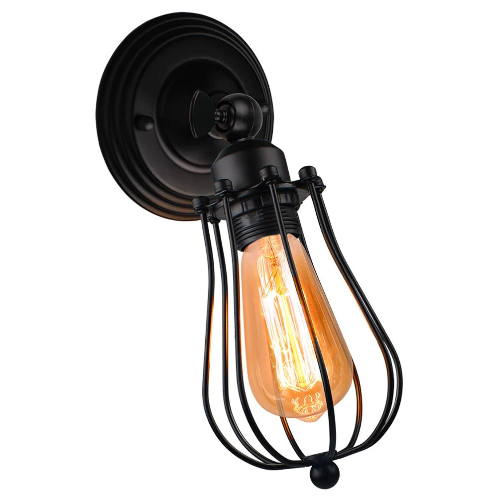 Lampe de chevet Murale Vintage Industrielle LampesDeChevet Noir
