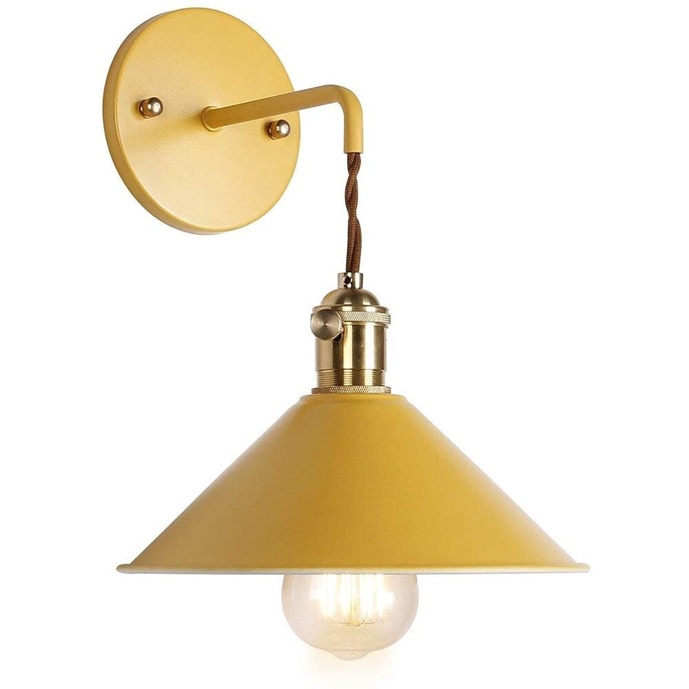 Lampe de chevet Murale Vintage Métal LampesDeChevet Jaune