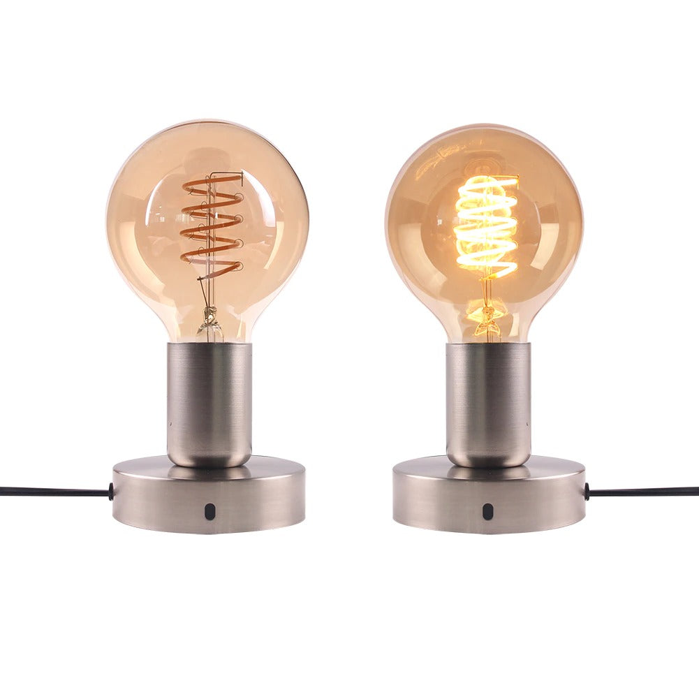 Lampe de chevet Rétro Edison LampesDeChevet Grise