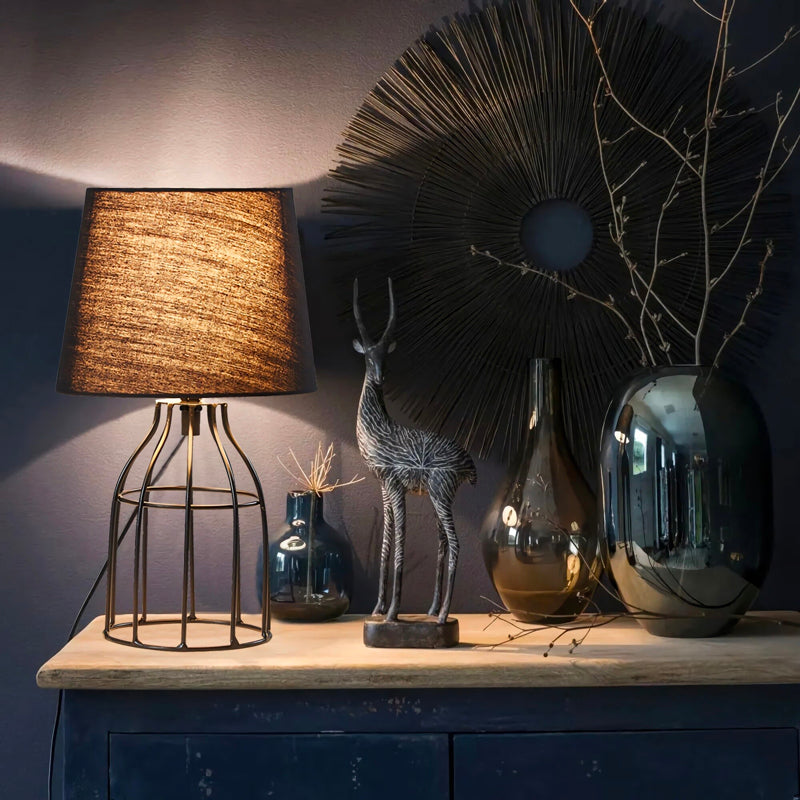 Lampe de chevet Rétro Métal Noir LampesDeChevet