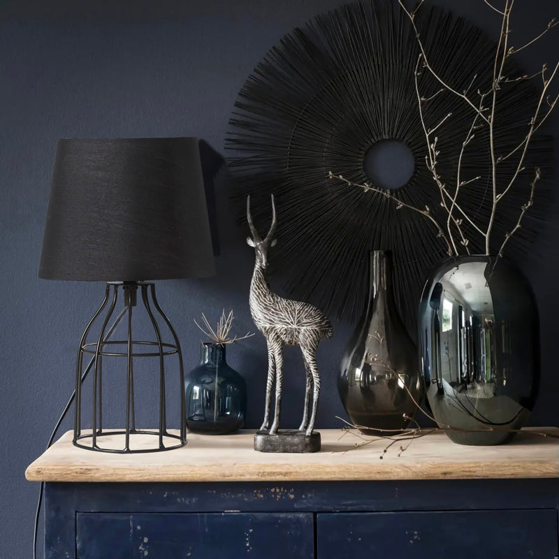 Lampe de chevet Rétro Métal Noir LampesDeChevet