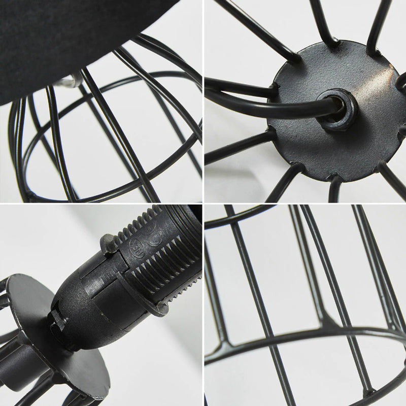 Lampe de chevet Rétro Métal Noir LampesDeChevet