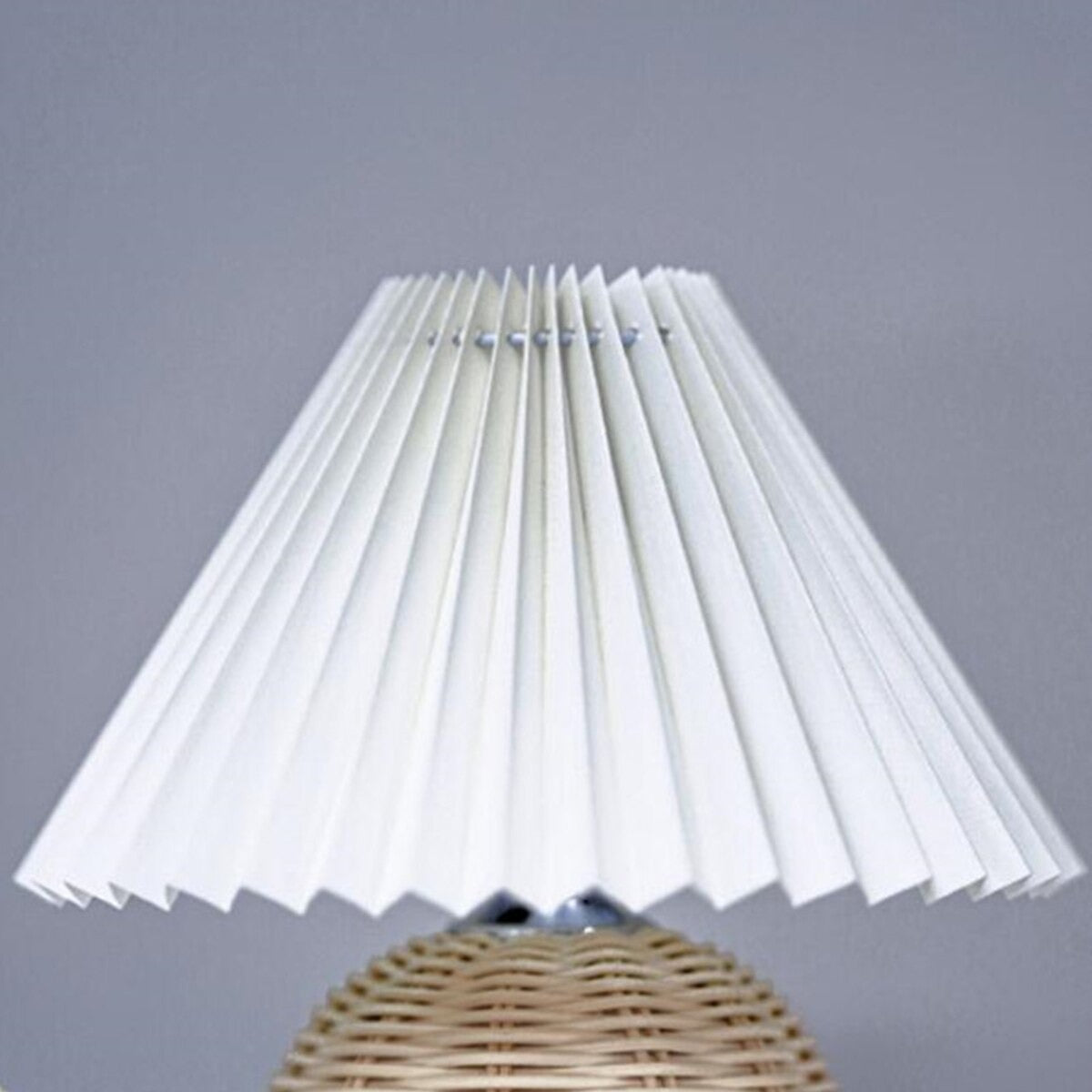 Lampe de chevet Rotin Plissé LampesDeChevet
