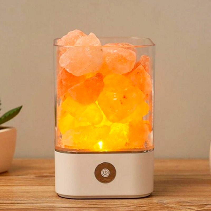 Lampe de chevet Sel Himalaya LampesDeChevet Blanc