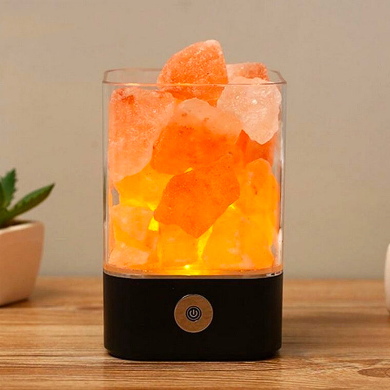 Lampe de chevet Sel Himalaya LampesDeChevet Noir