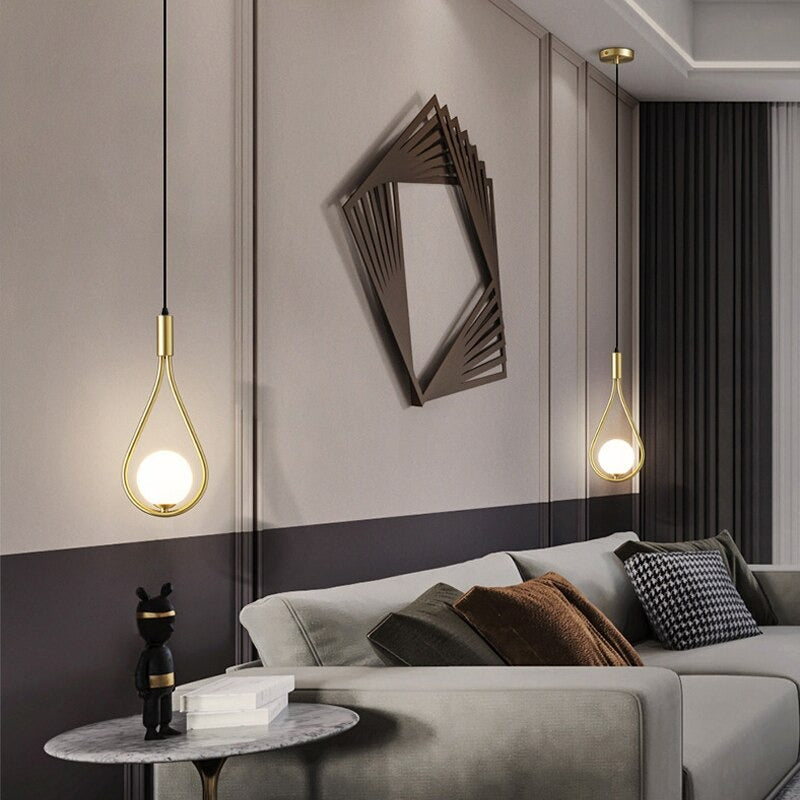 Lampe de chevet Suspendue Laiton LampesDeChevet