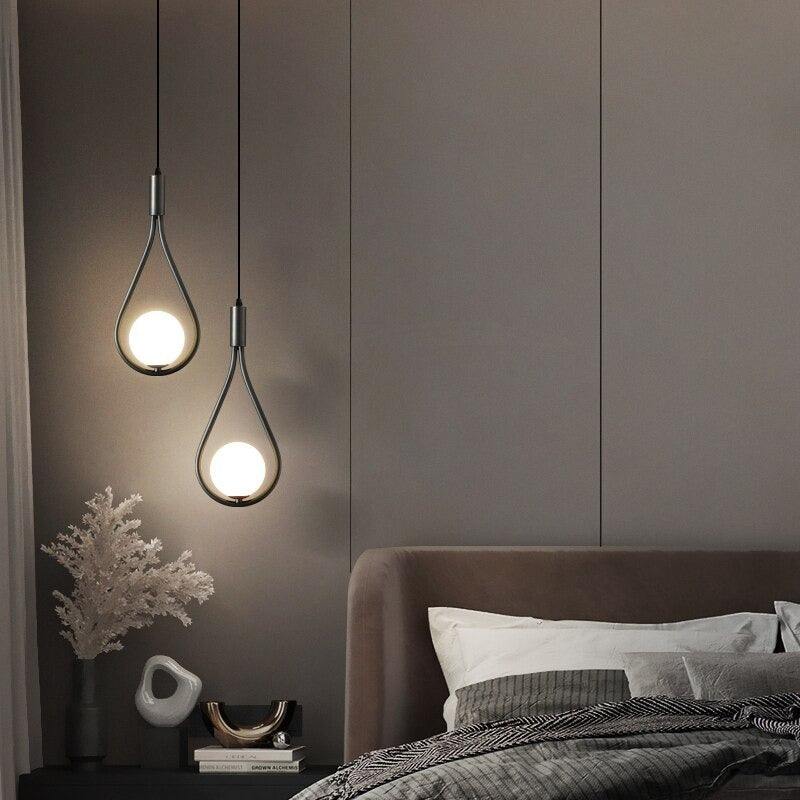 Lampe de chevet Suspendue Laiton LampesDeChevet Noir
