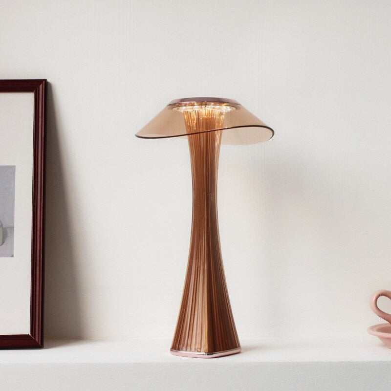 Lampe de chevet Tactile Design LampesDeChevet Or rose