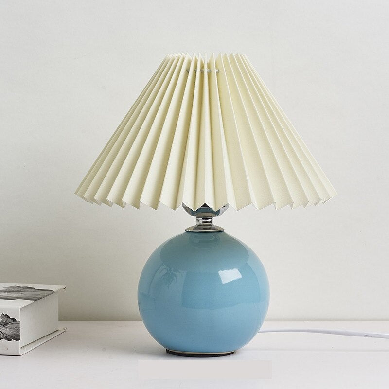 Lampe de chevet Vintage Céramique LampesDeChevet Beige Bleu