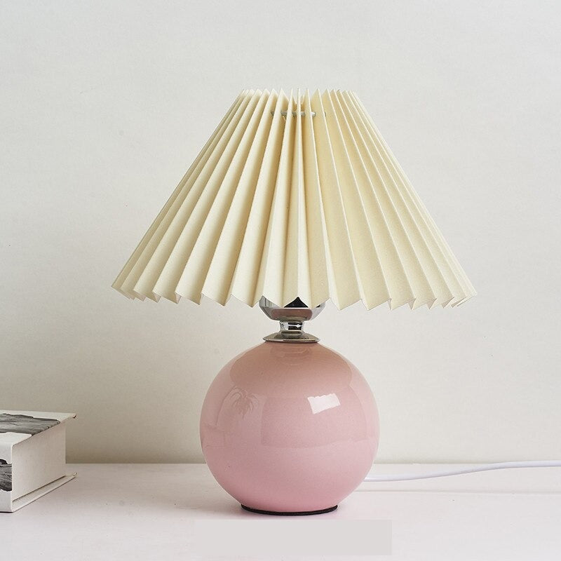 Lampe de chevet Vintage Céramique LampesDeChevet Beige Rose