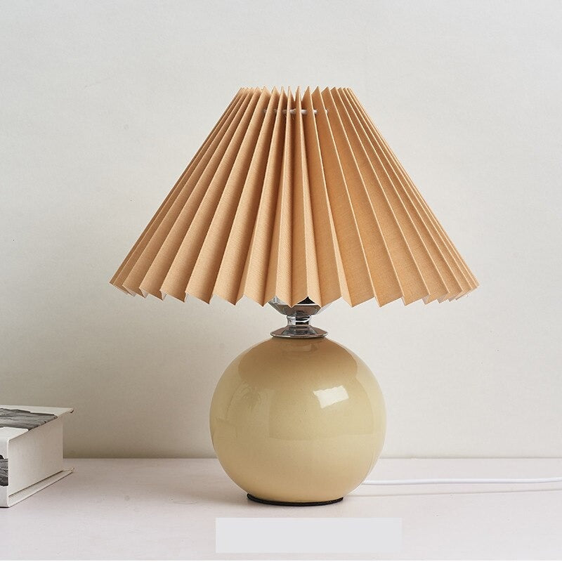 Lampe de chevet Vintage Céramique LampesDeChevet Caramel Beige