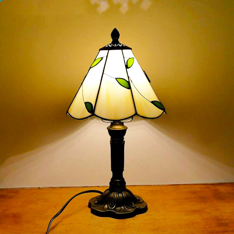 Lampe de chevet Vintage Tiffany Jaune LampesDeChevet 2