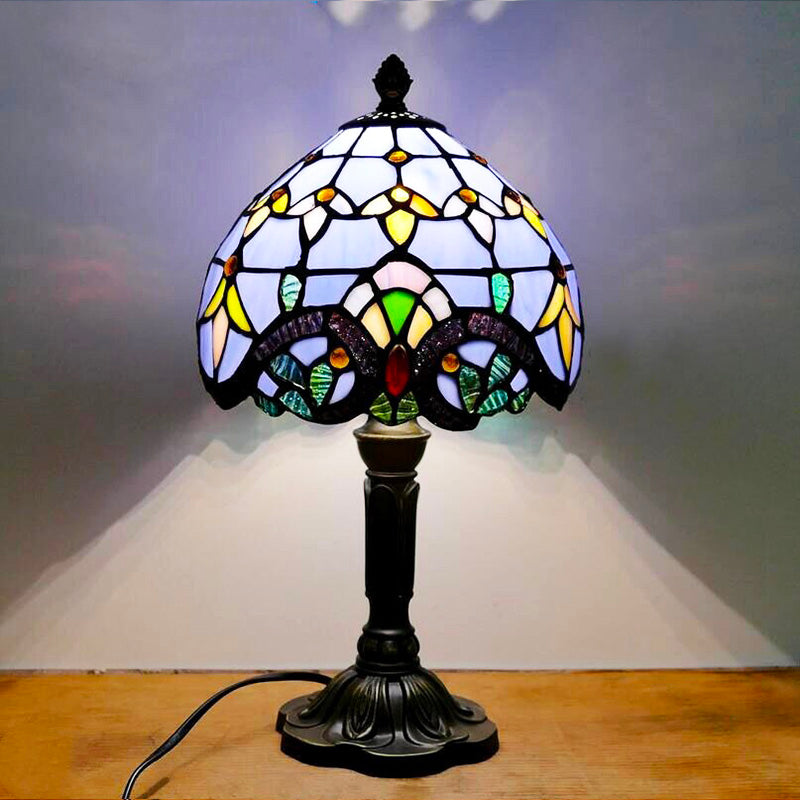 Lampe de Table Rechargeable Rétro en Verre, Lampe sans fil - JEANNE