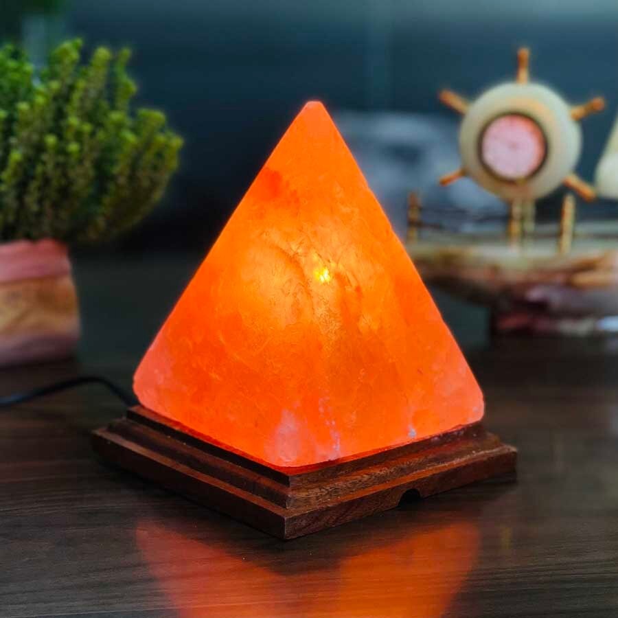 Lampe de Sel Pyramide • Livraison Offerte – LampesDeChevet