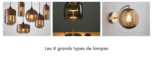4 grands types de lampes