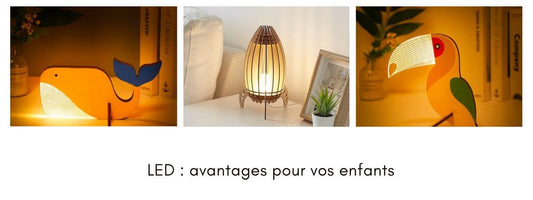 avantages lampe LED enfant
