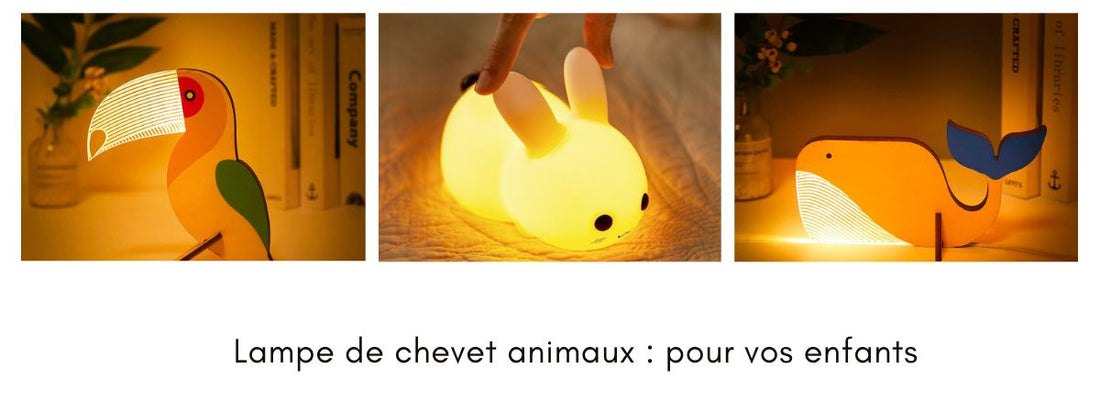 lampe de chevet animaux pour enfants